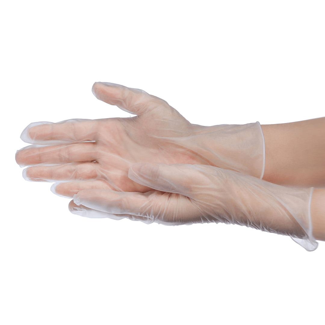 100*Pcs Disposable PVC Nitrile Rubber PVC BBQ Safety Gloves Waterproof Safety Glove - MRSLM