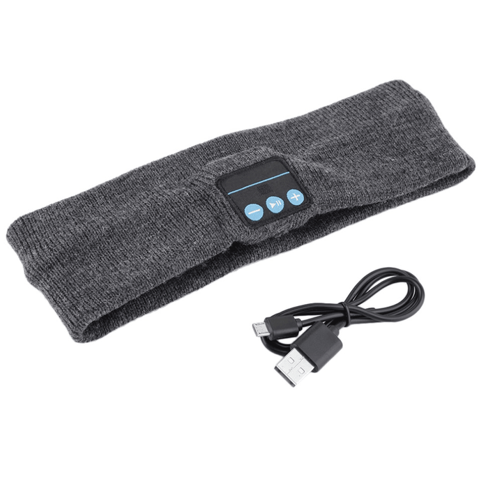 Bluetooth Sport Sweat Headbrand Wireless Hands-Free Music Sports Smart Caps Call Answer Ears-Free Hea - MRSLM