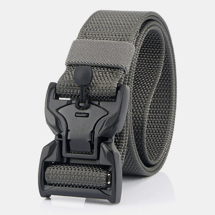 Men Nylon Braided 125Cm Magnet Quick Release Buckle Wear-Resistant Outdoor Military Training Tactical Belts - MRSLM