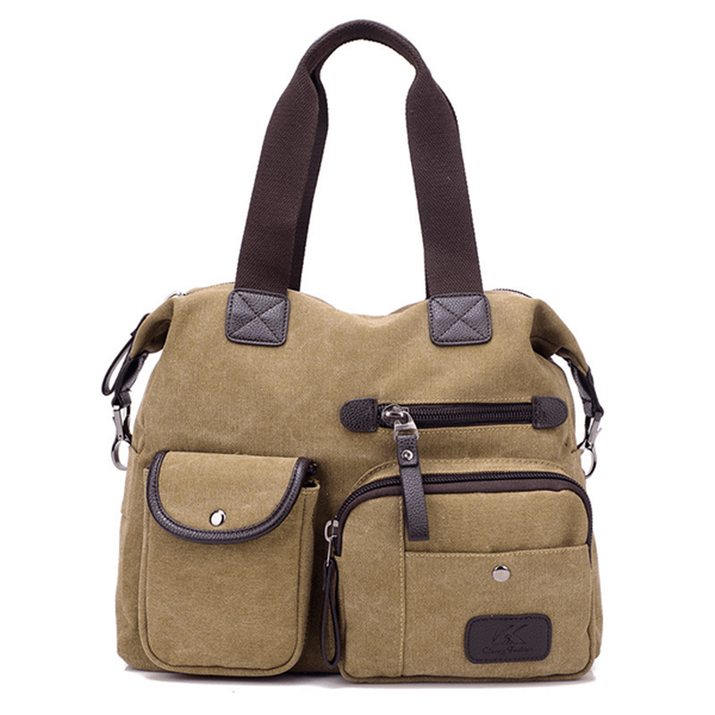 Women Canvas Large Capacity Sport Travel Crossbody Bag - MRSLM