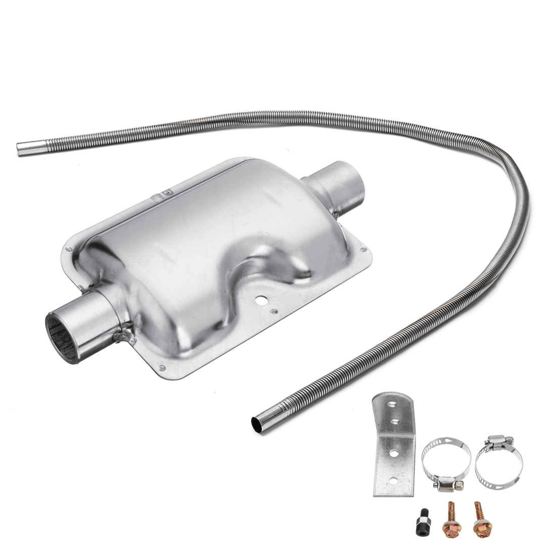 200Cm Stainless Steel Exhaust Pipe with Silencer for Car Parking Air Diesel Heater - MRSLM