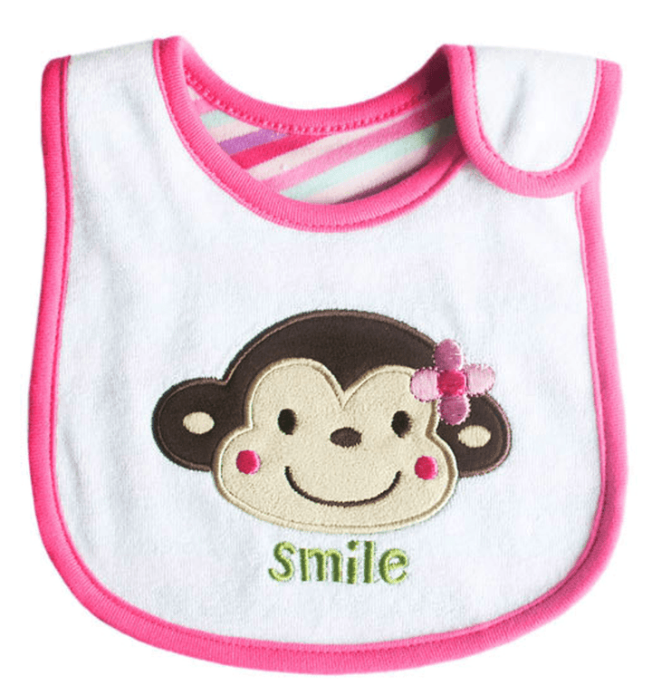 Baby Cartoon Bib Three-Layer Cotton Waterproof - MRSLM