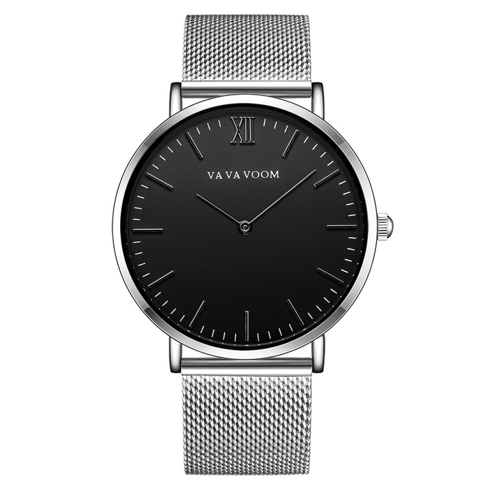 VA VA VOOM VA-212 Full Steel Casual Style Quartz Watch Ultra Thin Men Wrist Watch - MRSLM