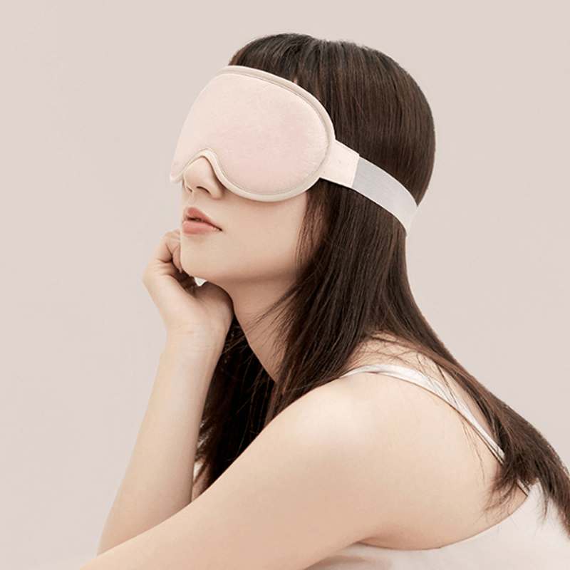 Smart Eye Patch Breathable Sleep USB Rechargeable 5 Massage Modes 3 Temperature Adjustment Modes Travel Office Eye Mask - MRSLM