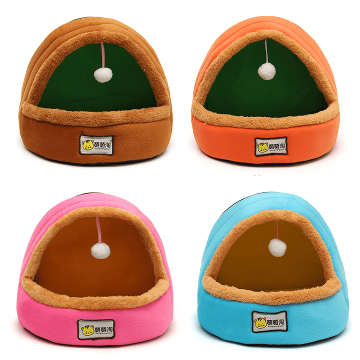 Foldable Kennel Dog Bed for Dogs Cats Animals Pet House Tent All Seasons Washable Cushion - MRSLM