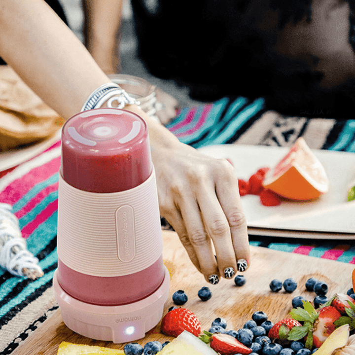 Nathome 250Ml Fruit Juicer Bottle Portable DIY Juicing Extracter Cup Magnetic Charging Portable Camping Picnic Travel Cup - MRSLM