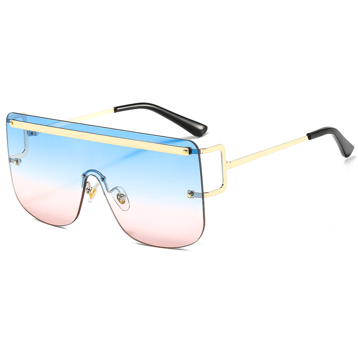 New European and American Cross-Border Frameless One-Piece Sunglasses - MRSLM