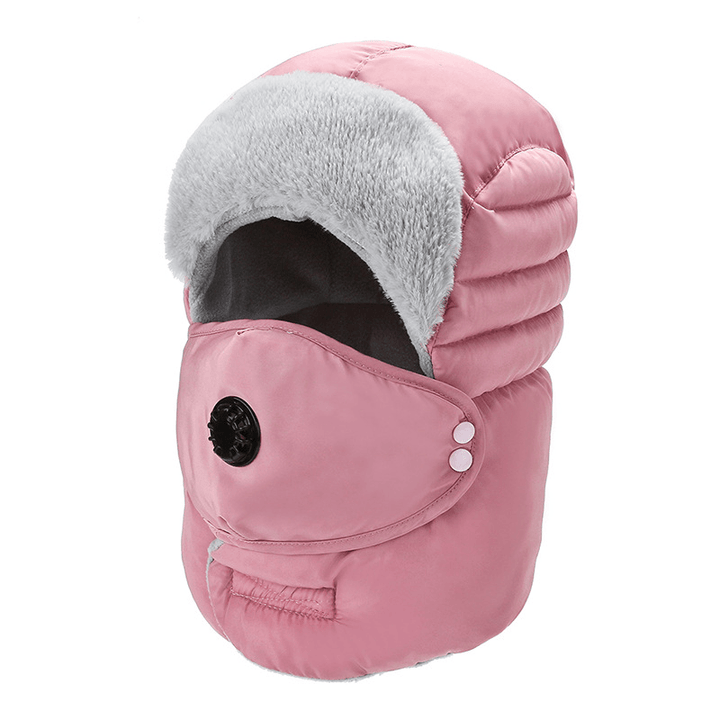 Women'S Hat Cold-Proof Hat Cycling Ear Protection Thickened Cold-Proof Warm Cotton Cap - MRSLM