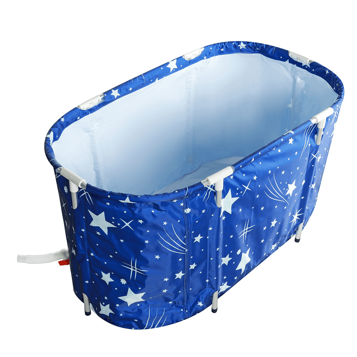 120/140Cm Foldable Bathtub Adult Large Bath Sauna Barrel Household Tub Outdoor Hotel Home - MRSLM