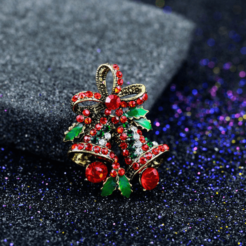 Fashion 2017 Christmas Gifts Brooches Rhinestone Brooch - MRSLM