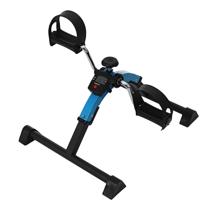 Home Indoor Fitness Bike Anti-Slip Pedal LCD Display Bike Leg Arm Exercise Mini Leg Rehabilitation Cycling Exercise Tools - MRSLM