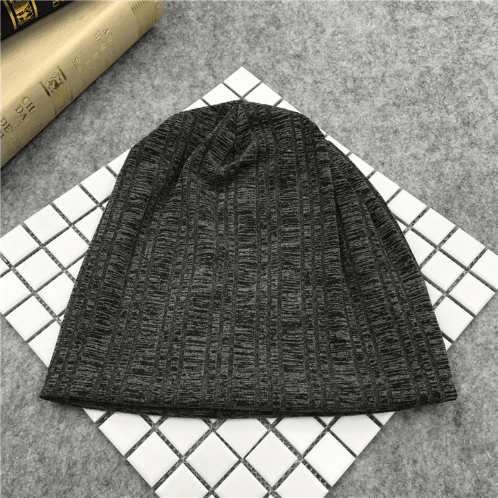 Mens Womens Winter Slouchy Beanie Caps Brimless Bonnet - MRSLM