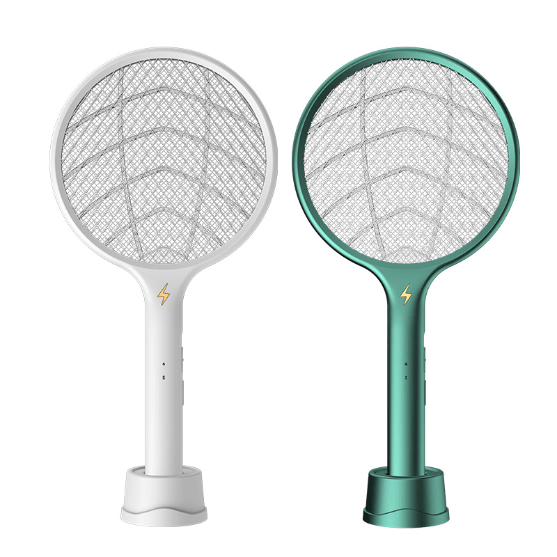 2 in 1 Mosquito Swatter Handheld Wall-Mounted Dual Use USB Rechargeable Household Killer Mosquito Lamp Mosquito Dispeller - MRSLM