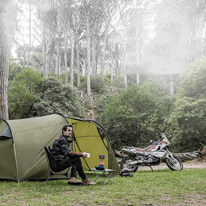 Naturehike Double Person Camping Tent Waterproof Family Tent Motorcycle Self-Driving Tent Travel Sunshade Windproof Canopy - MRSLM