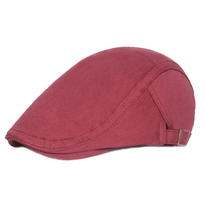 Solid Color Peaked Cap, Literary Youth Beret - MRSLM