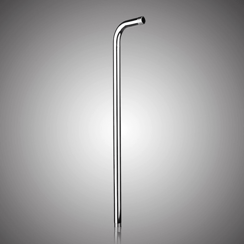 50X10Cm Stainless Steel Silver Shower Head Bracket Wall Mounted Tube Bathroom Accessories - MRSLM