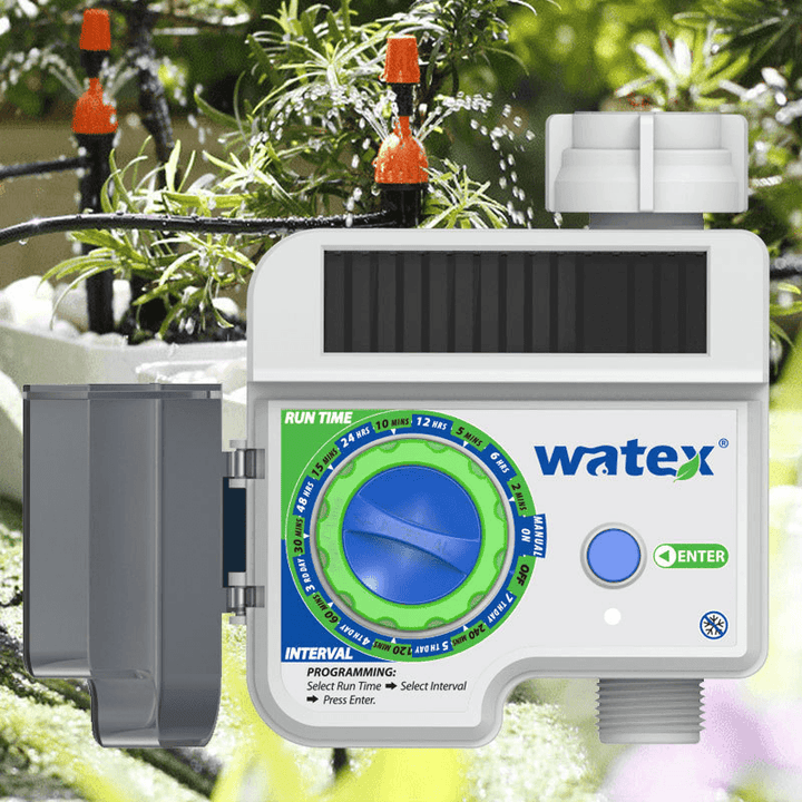 WX8004 Waterproof Solar Energy Automatic Watering Device Micro Spray Drip Irrigation Timer - MRSLM