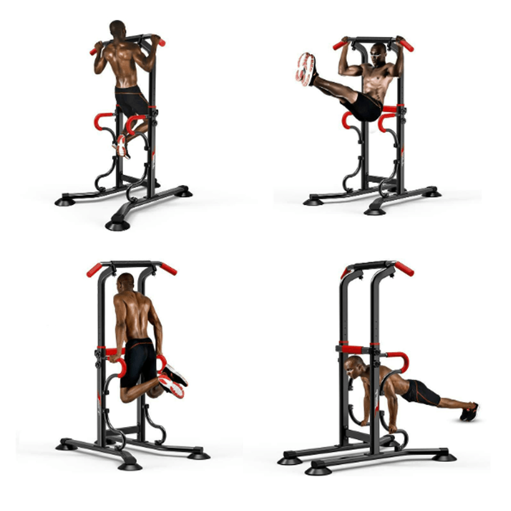 6 Level Height Adjustable Multi-Grip Chin up Bar Indoor Push up Station Rack Fitness Training Equipment - MRSLM