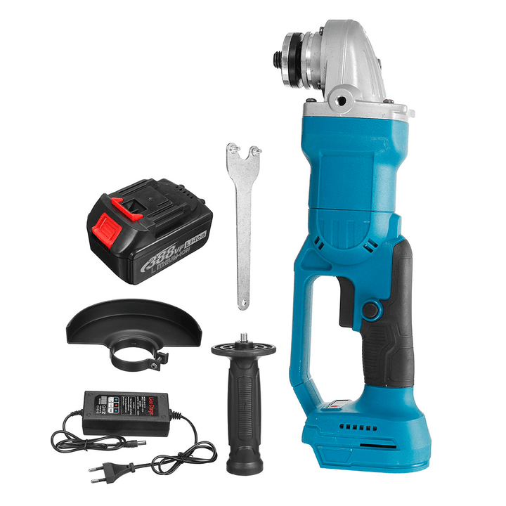 125Mm 18V Brushless Electric Angle Grinder Portable Grinding Polishing Cutting Tool W/ None/1/2 Battery - MRSLM