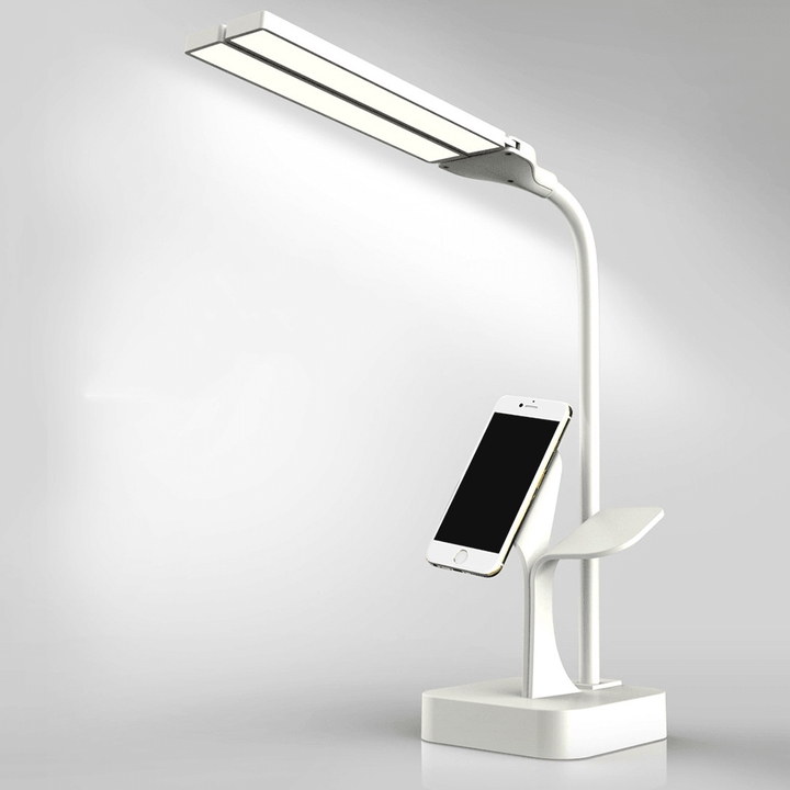 2500Mah Dual Heads LED Desk Lamp Shadowless Reading Light Eye Protect Touch Control Rotatable Rechargeable Table Lamp - MRSLM