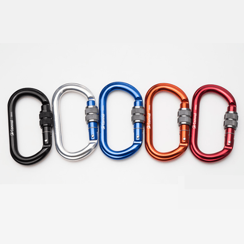 CAMNAL Aluminum Alloy Carabiner O Shape Buckle Outdoor Climbing Hunting Hanging Buckle - MRSLM