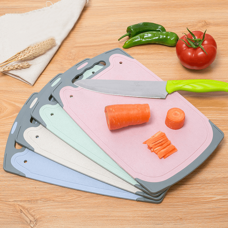 Wheat Straw Kitchen Cutting Board Creative Rectangilar Corrosion-Resistant Chopping Block - MRSLM