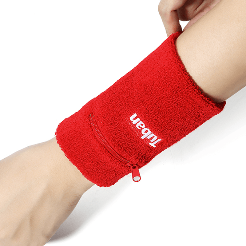 1 Pair Cotton Wrist Wrap Support Brace for Outdoor Basketball Volleyball Badminton - MRSLM