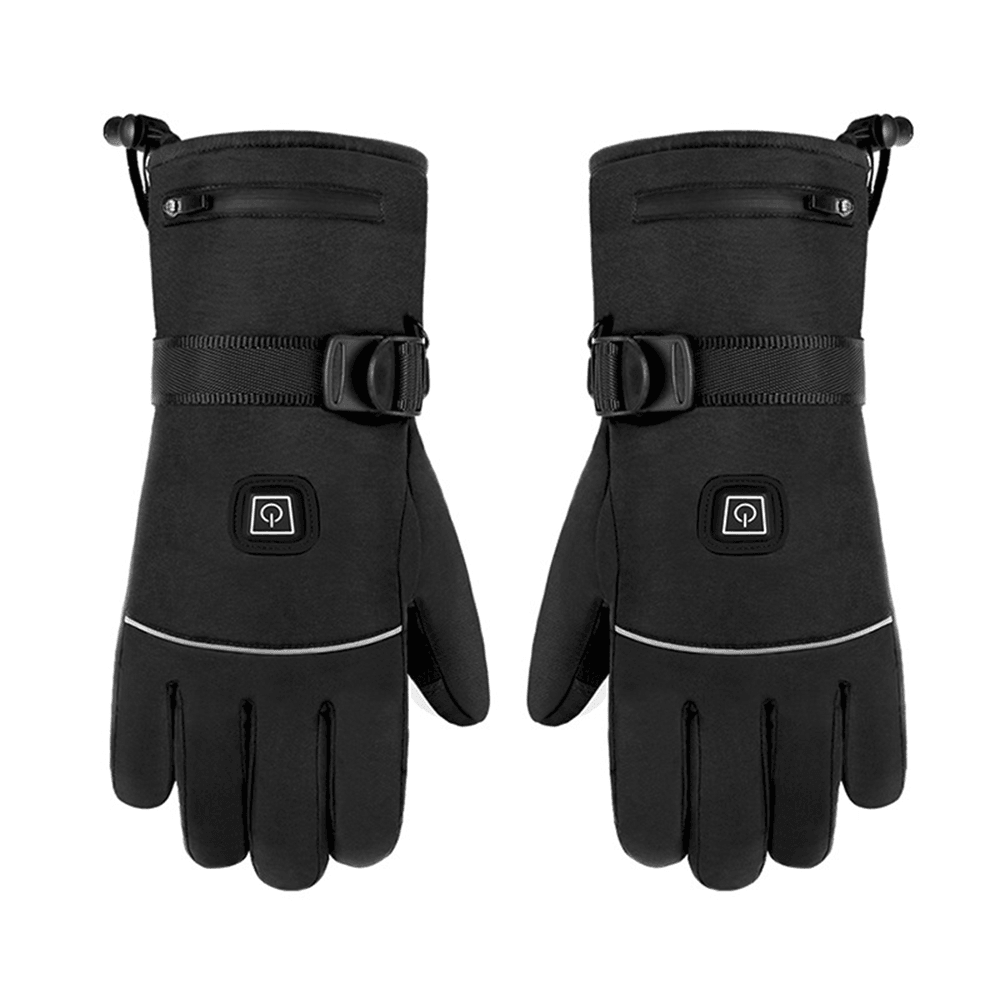 Electric Heated Gloves Waterproof Heating Hand Warmer Touch Screen Battery Powered Motorbike Racing Riding Gloves - MRSLM