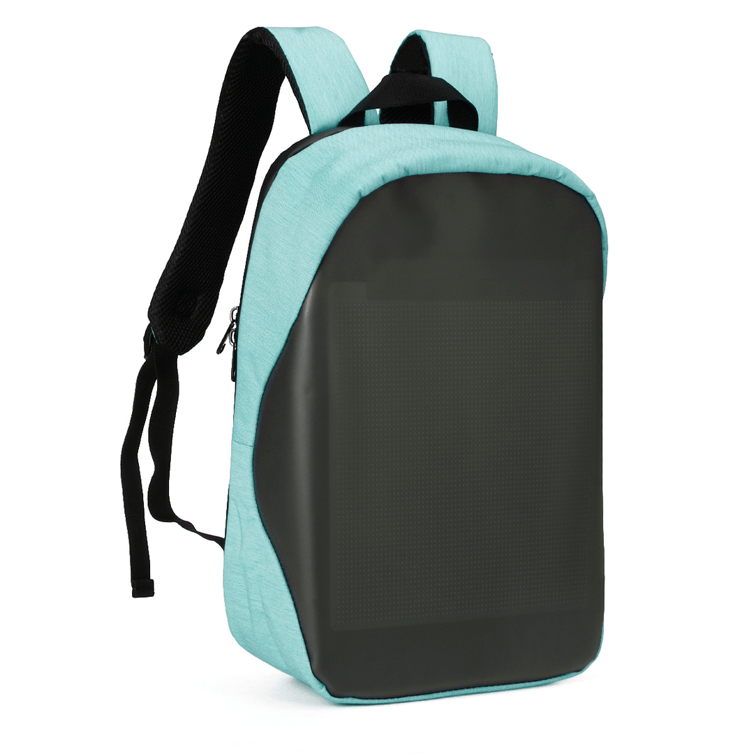 25*25Cm Wifi Connection Intelligent Technology Luminous Backpack Electronic Screen LED TPU Large Capacity Backpack - MRSLM