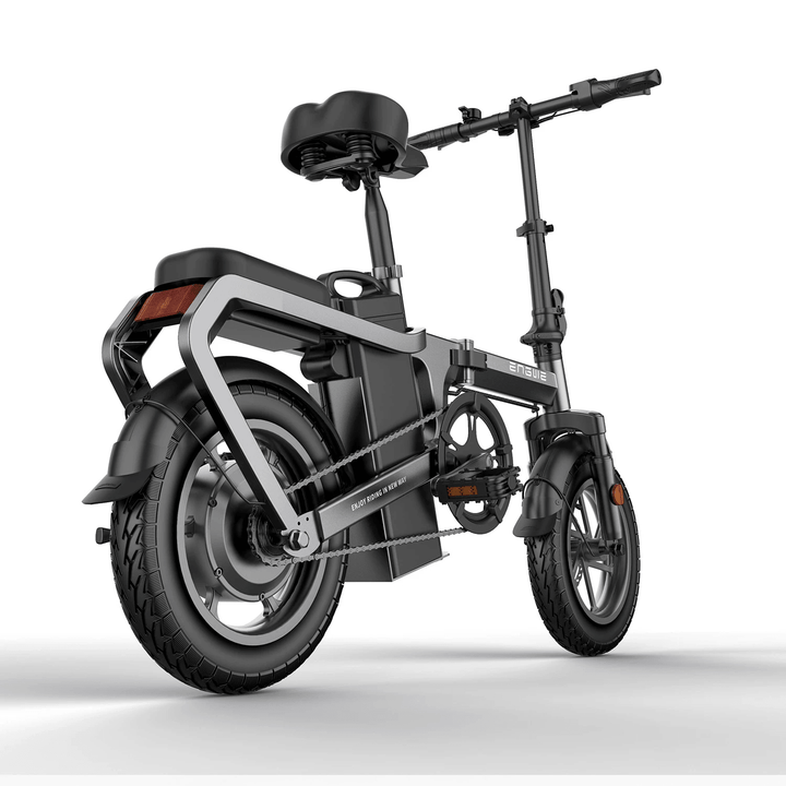 [US DIRECT] ENGWE X5 10Ah 48V 240W 14In Chainless Folding Electric Bike with Removable Battery 30Km/H Top Speed E Bike - MRSLM