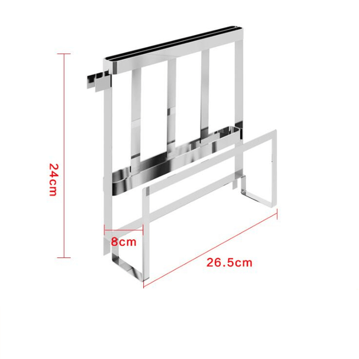 Stainless Steel Kitchen Dish Drying Rack Dish Drainer Rack Storage Shelf Rack Cup Plate Dish Rack Holders Organizer - MRSLM