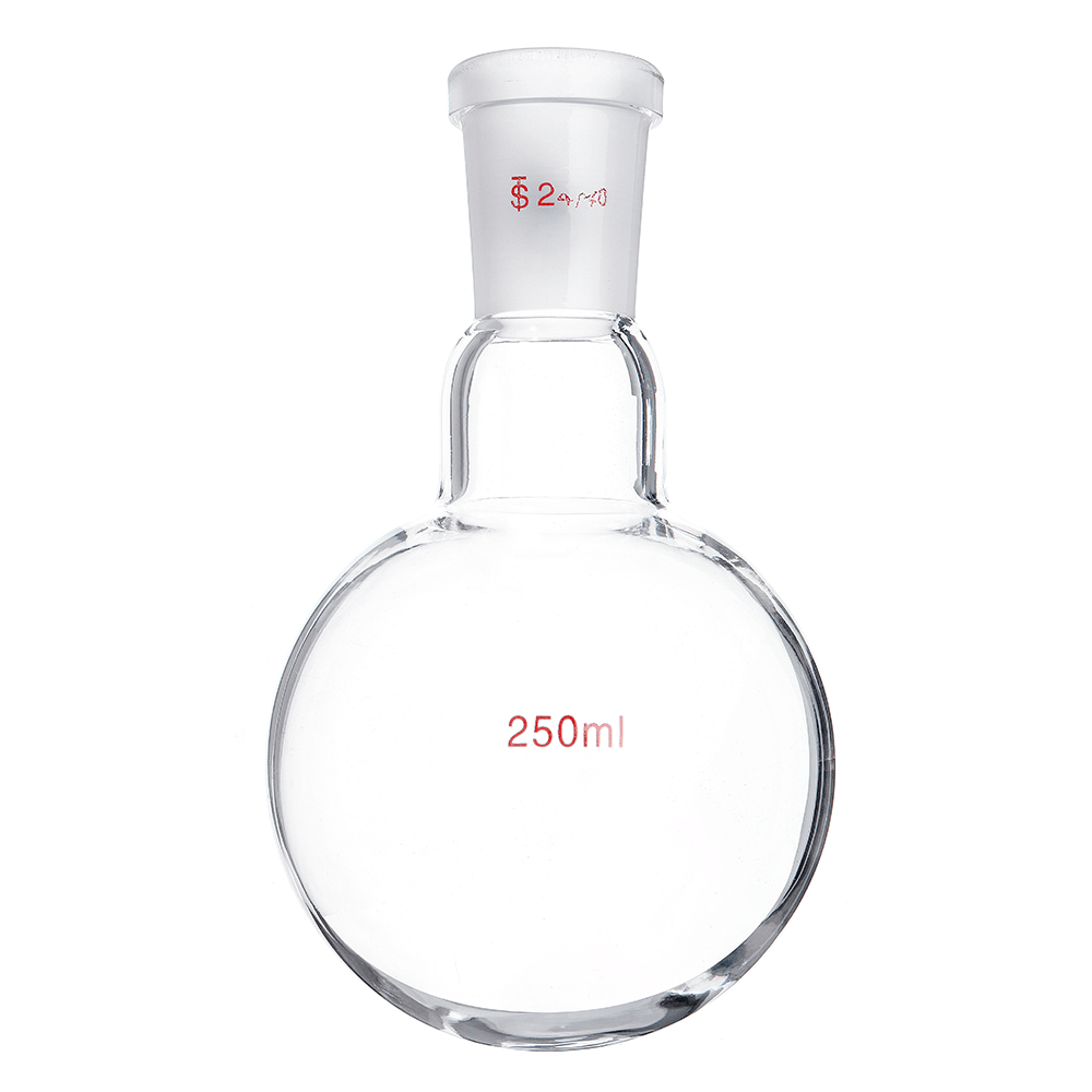 250Ml 24/40 Glass Single Neck round Bottom Flask Boiling Bottle Laboratory Glassware - MRSLM