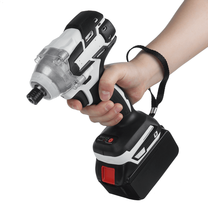 520N.M Brushless Cordless Electric Impact Wrench Screwdriver Power Tools W/ 1/2Pcs Battery - MRSLM