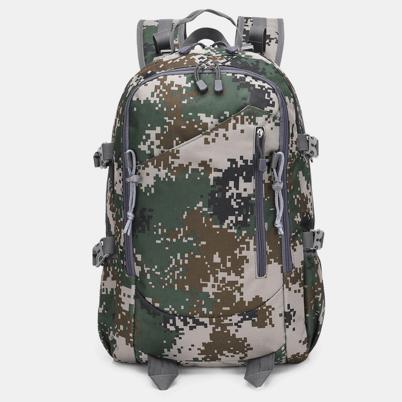 Men Large Capacity Waterproof Nylon Camouflage Backpack Travel Bag - MRSLM