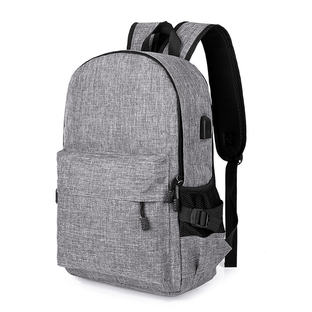 15L Outdoor USB Anti-Theft Backpack Rucksack Laptop Bag School Shoulder Bag Camping Travel - MRSLM