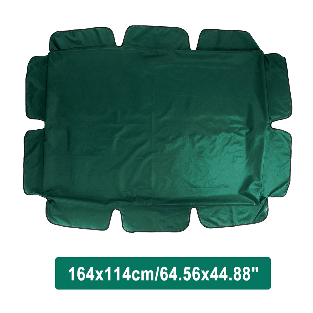 2/3 Seater Size Green Uv-Proof Outdoor Garden Patio Swing Sunshade Cover Waterproof Canopy Seat Top Cover - MRSLM