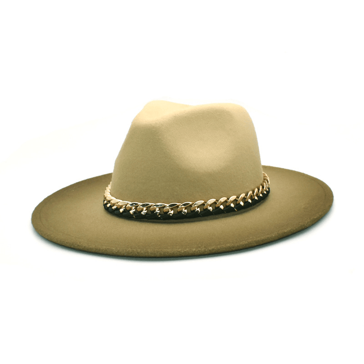 Jazz Hat Lady Fashion Chain Wool - MRSLM