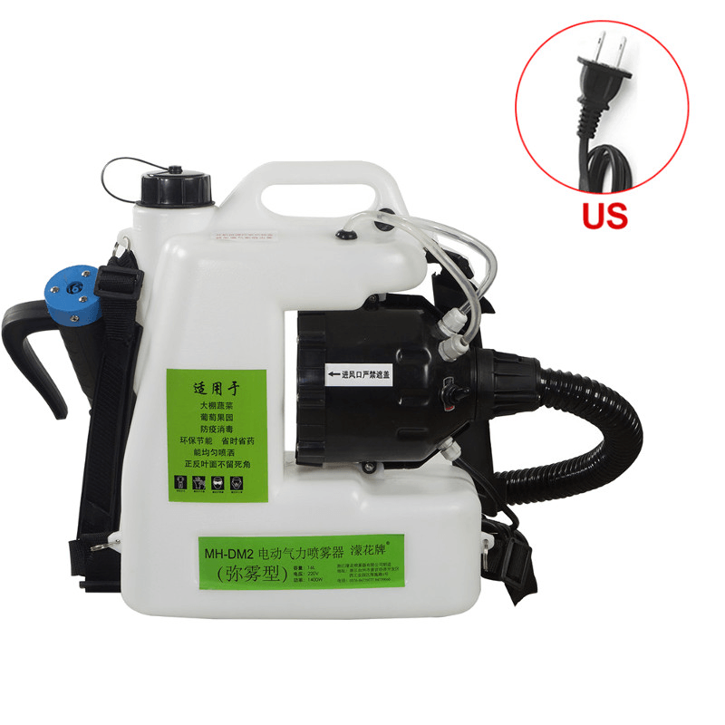 10/12/16L Electric ULV Fogger Nebulizer 1400W Knapsack Electric Cold Fogging Spraying Machine Sterilization Atomizer Sprinklers - MRSLM