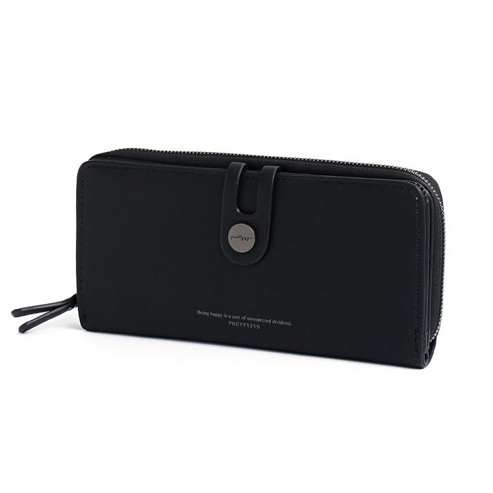 Women RFID Blocking Buckle Wallet Zip around Phone Clutch Large Purse - MRSLM