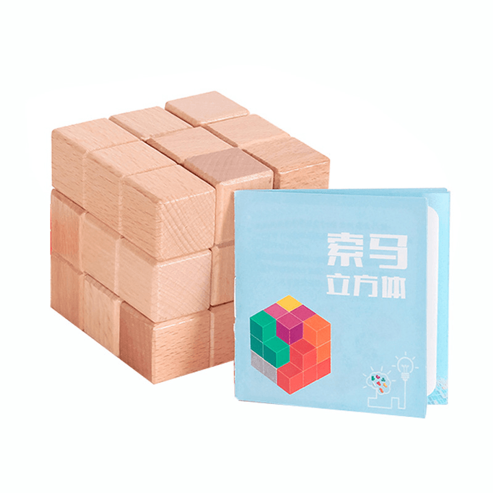 Beech Soma 7 Pieces Boxed Luban Cube - MRSLM