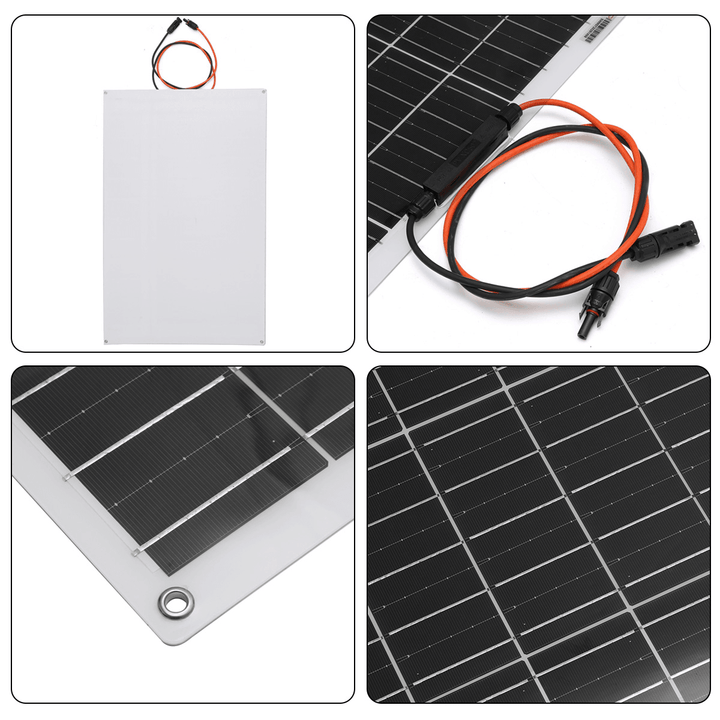 70W Flexible Solar Panel Cell Module Kit Waterproof for Camping Caravan RV 150W Max - MRSLM