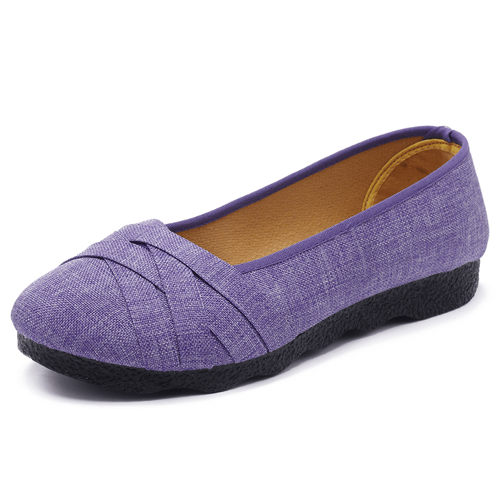 Large Size Soft Sole Flats Loafers for Women - MRSLM