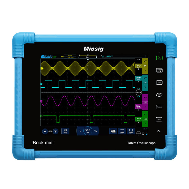 Micsig TO1102 Digital Tablet Oscilloscope 100Mhz 2CH 28Mpts Automotive Diagnostic Touchscreen Digital-Oscilloscope - MRSLM