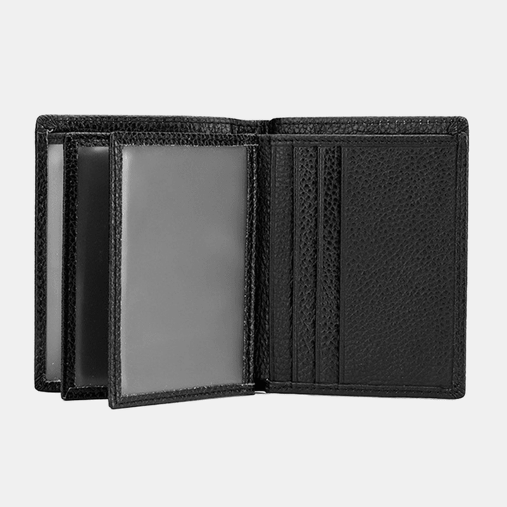 Men Faux Leather Card Holder Thin Wallet - MRSLM