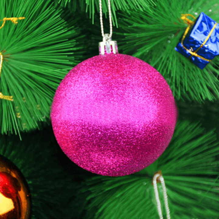 12Pcs 10Cm Christmas Xmas Tree Hanging Ball Daubles Christmas Tree Decoration - MRSLM