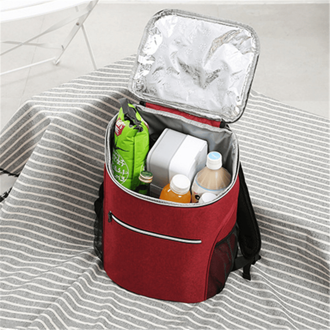 20L Picnic Insulated Cooling Backpack Ice Cooler Bag Lunch Box Food Container Pouch Outdoor Camping BBQ - MRSLM