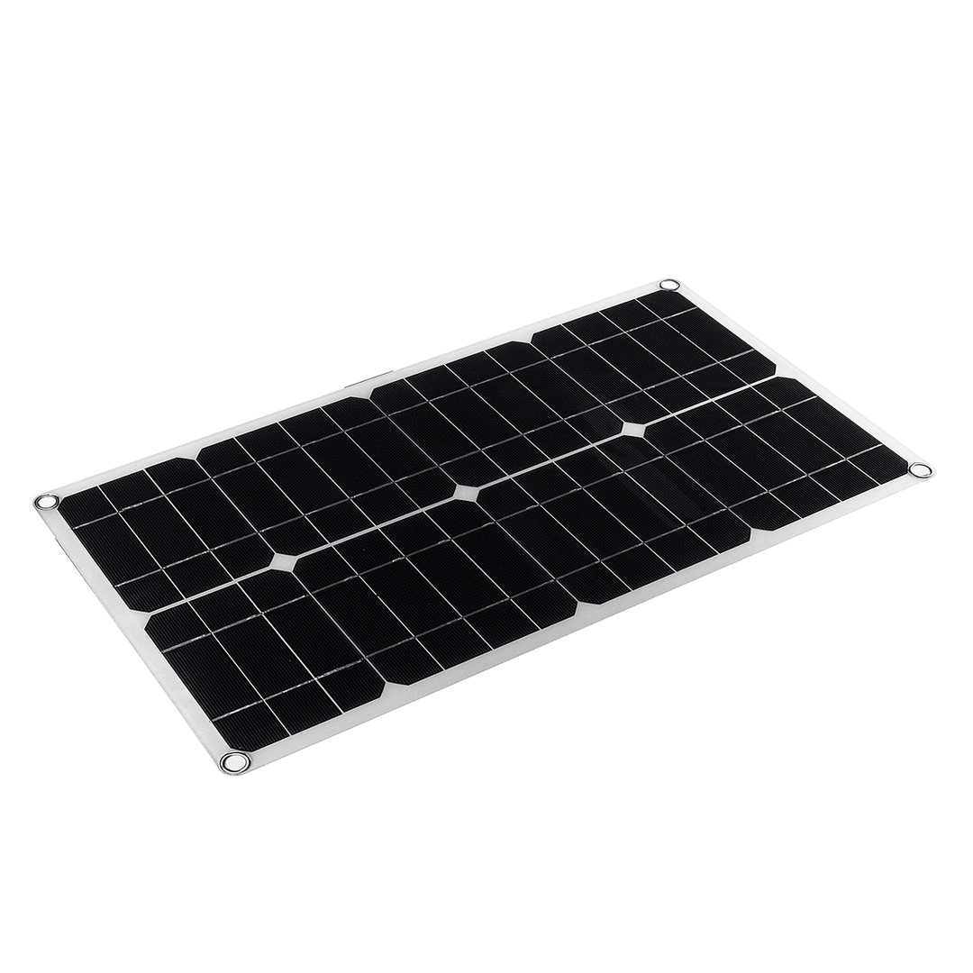 50W Solar Panel Solar Cells Poly Solar Panel Dual USB Output for Car Yacht 18/12/5V Battery Boat Charger - MRSLM