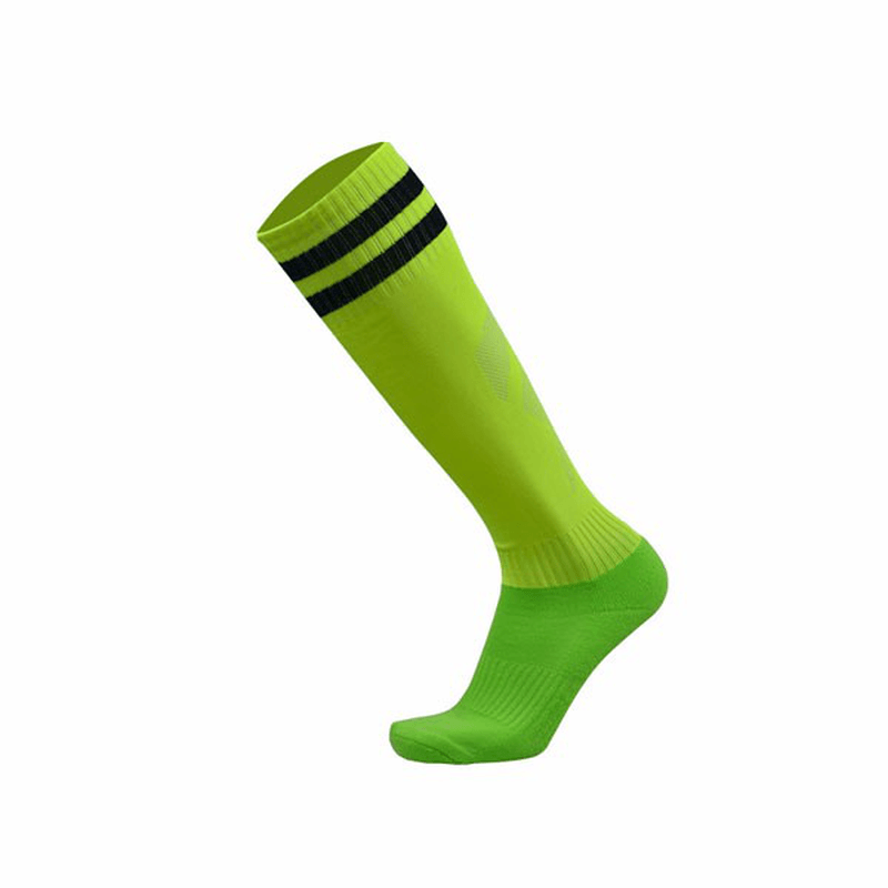 Men Adults Football Stripes Thickened Bottom Socks Long Tube Hygroscopic anti Skid Sports Socks - MRSLM