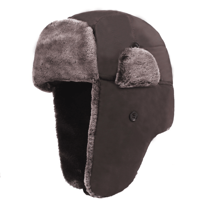 Men'S Thickened plus Velvet Ear Protection Hat - MRSLM