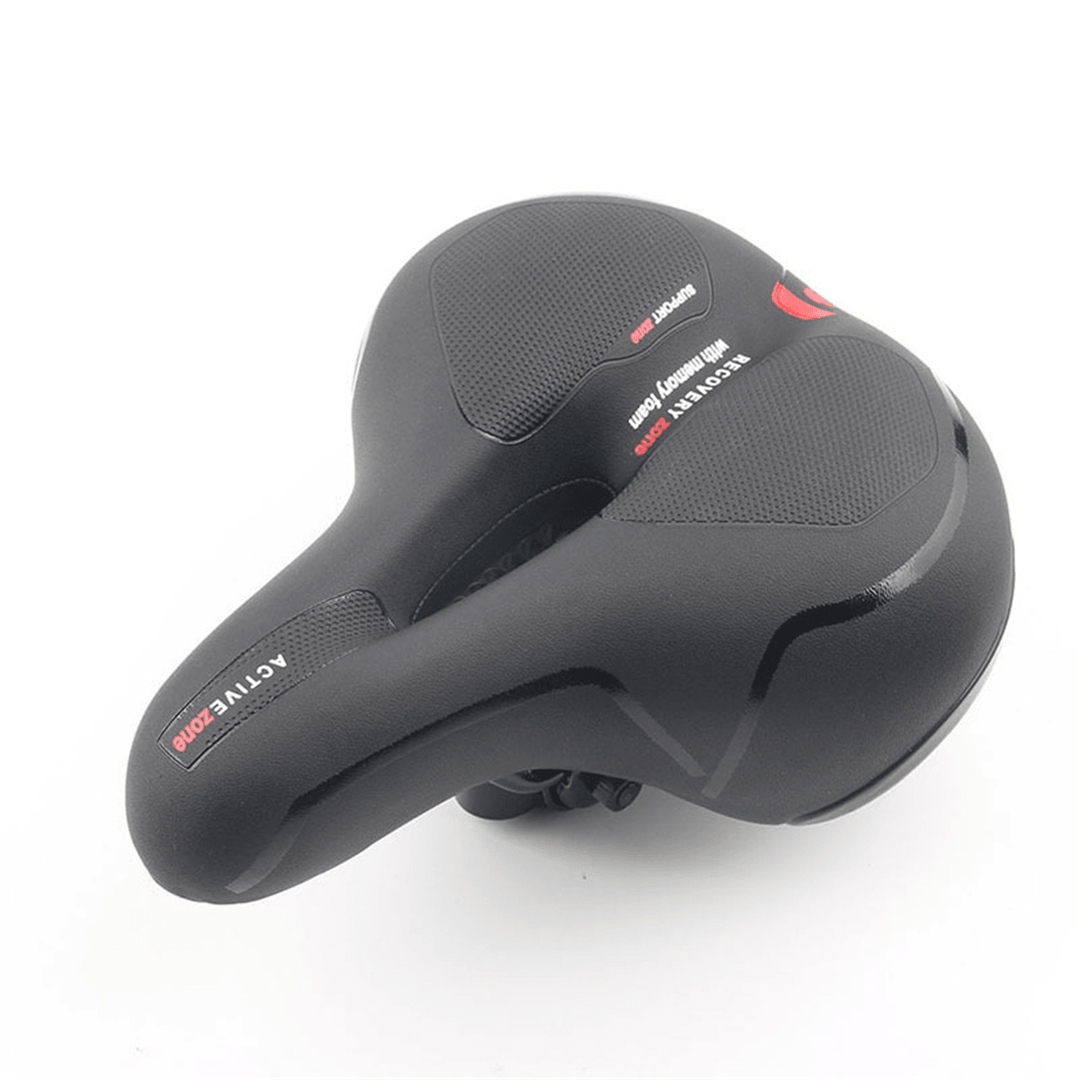 Widen Comfortable Bicycle Seat Soft Bike Saddle with Shock Absorber Ball Mountain Bike Seat Accessories - MRSLM